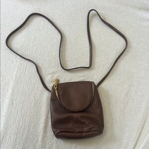 Hobo Brown Leather Crossbody Bag